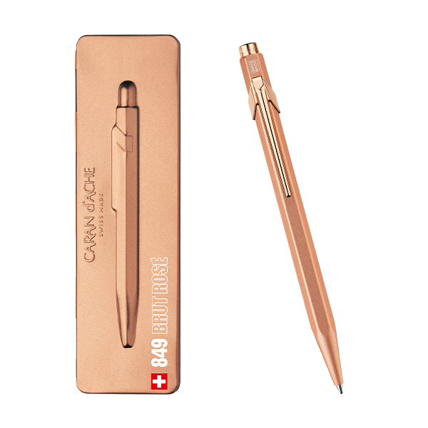 Caran d'Ache Brut Rosé 849 PREMIUM Mechanical Pencil Luksus Kuglepen